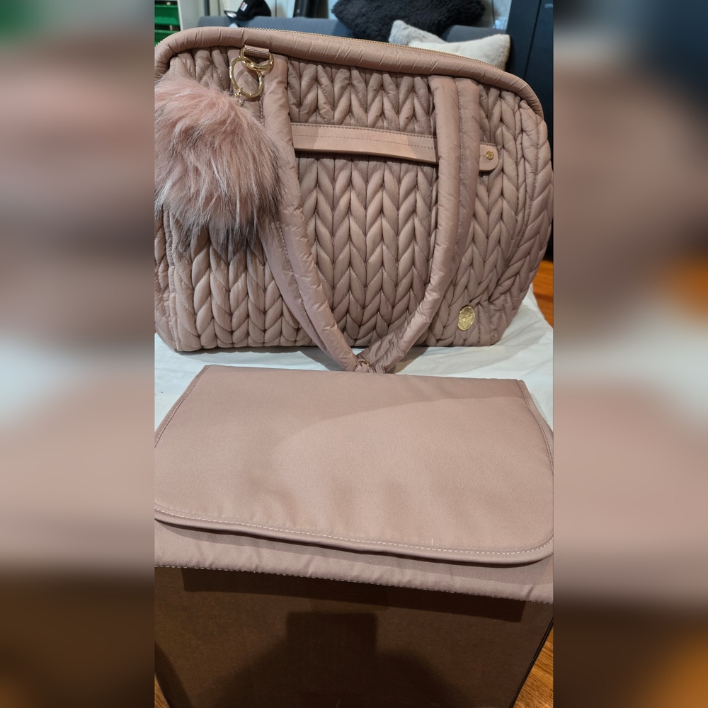 Happ Brand Tote Diaper Bag Color Pink Blush